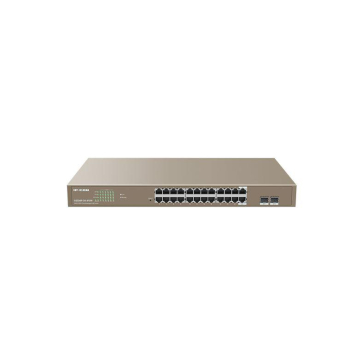 Switch 24 porturi PoE+ Gigabit, 2 porturi SFP Gigabit, Management, 370W, 1U - IP-COM G3326P-24-410W  