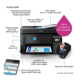 Imprimanta EPSON L5590 CISS COLOR INKJET MFP C11CK57403