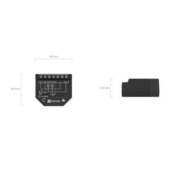 Releu inteligent Wi-Fi pentru aplicatii Smart Home EZVIZ, 2 canale 250Vc.a. max. 16A CS-T36-R100-WM  