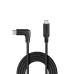 Cablu Lindy USB C, 90, 10Gbps, 1m negru  