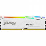 Memorie Kingston 16GB DDR5-6000MT/S CL40/DIMM FURY BEAST WHITE RGB XMP KF560C40BWA-16