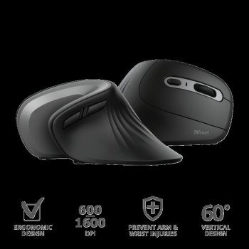 Mouse Trust Verro Ergonomic 1600 DPI, ng TR-23507