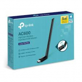 Adaptor Wireless TP-LINK AC600 HIGH GAIN WI-FI USB AD./USB 2.0 1 HIGH GAIN ANTENNA ARCHER T2U PLUS