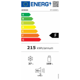 FRIGIDER HEINNER HF-H2206F+, clasa energetica A+, volum net total: 205L, volum net frigider: 168L, volum net congelator: 37L, control mecanic, usi reversibile, lumina LED, culoare: alb.