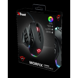 Mouse cu fir Trust GXT 970 Morfix Customisable Gaming Mouse  Specifications General Height of main product (in mm)  42 mm Width of main product (in mm)  72 mm Depth of main product (in mm)  126 mm Total weight  167 g Weight of main unit  110 g Formfactor 