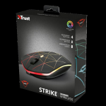 Mouse fara fir Trust GXT 117 Strike Wireless Gam Mouse  Specifications General Height of main product (in mm) 110 mm Formfactor standard Width of main product (in mm) 66 mm Depth of main product (in mm) 30 mm Weight of main unit 63 g Ergonomic design no  
