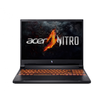 Laptop Acer Gaming 16'' Nitro V16 ANV16-71, WUXGA IPS 165Hz, Procesor Intel Core i5 14450HX (20M Cache, up to 4.80 GHz), 16GB DDR5, 512GB SSD, GeForce RTX 4050 6GB, No OS, Obsidian Black NH.QTREX.009