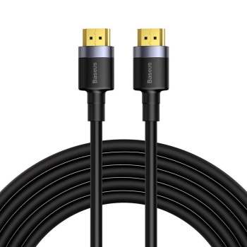 CABLU video Baseus Cafule, HDMI (T) la HDMI (T), rezolutie maxima 4K UHD (3840 x 2160) la 60 Hz, conectori auriti, 5m, negru CADKLF-H01 (timbru verde 0.8 lei) - 6953156218215 