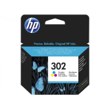 Cartus Cerneala HP 302 Tri-color Original Ink Cartridge (~165 pag) F6U65AE