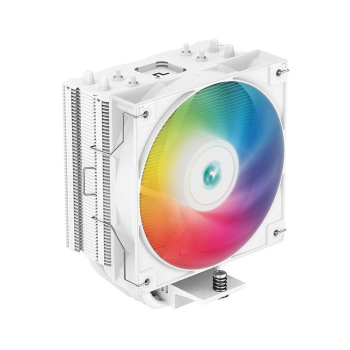 Cooler Deepcool AG400, compatibil skt. Intel si AMD, racire cu aer, ventilator 120 mm, 2000 rpm, inaltime cooler 150mm, 4 heatpipe, iluminat RGB R-AG400-WHANMC-G-2 (timbru verde 0.8 lei) 