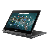 Laptop ASUS ChromeBook Flip CR1100FKA Intel Celeron N4500 pana la 2.8 GHz, 11.6", HD, Touch, 8GB, 64GB eMMC, Intel UHD Graphics, Chrome OS, Dark Grey 
