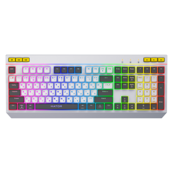 Tastatura mecanica Hator Icefall alb
