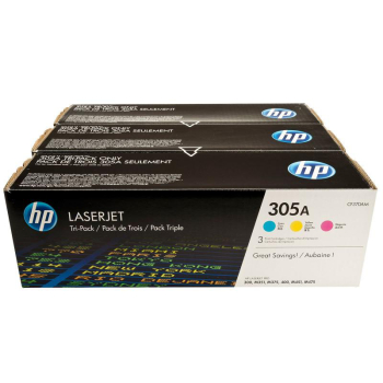 Pachet Cartus Toner HP Nr. 305A C/M/Y 3x2600 Pagini for LaserJet Pro 300 M375NW, 400 M475DN, 300 M351A, 400 M451DN CF370AM