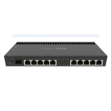 Router 10 x Gigabit, 1 x SFP+ 10Gbps, 1 x PoE, RouterOS L5, 1U - Mikrotik RB4011iGS+RM  