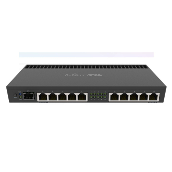Router 10 x Gigabit, 1 x SFP+ 10Gbps, 1 x PoE, RouterOS L5, 1U - Mikrotik RB4011iGS+RM  