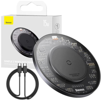 Incarcator WS Baseus Simple Qi 15W negru CCJJ050001