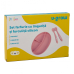 Set farfurie si lingurita silicon, roz