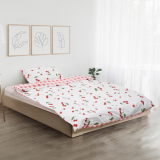Heinner SET DE PAT SINGLE BUMBAC CHERRY HR-2SBED-CHRY