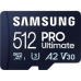 Card memorie Samsung MICROSDXC PRO ULTIMATE 512GB UHS1 W/AD MB-MY512SA/WW
