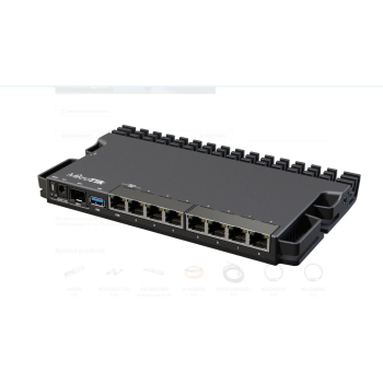 Switch Router 1 x 2.5Gbit, 7 x Gigabit, 1 x SFP+, RouterOS L5 - MikroTik RB5009UG+S+IN  