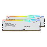 Memorie Kingston 32GB DDR5 6000MT/S CL30 DIMM/KIT 2 FURY BEAST WHITE RGB EXPO KF560C30BWEAK2-32