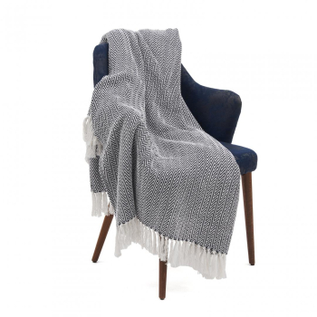Heinner CUVERTURA PLED 200X220 CM ZAG BLACK HR-PLD200-ZBLK