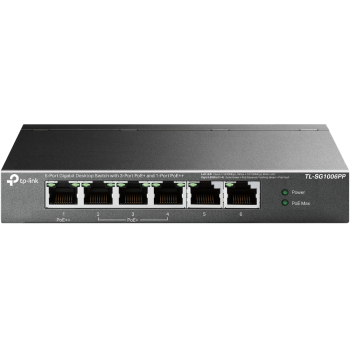 Switch TP-LINK TPL SW 6P-GB POE-3P UNMNGD DESK TL-SG1006PP   