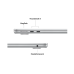 Laptop Apple 13.6'' MacBook Air 13 with Liquid Retina, Apple M4 chip (10-core CPU), 16GB, 256GB SSD, Apple M4 8-core GPU, macOS, Silver, INT keyboard, 2025 MW0W3RO/A