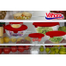 Vanora SET 5 BOLURI DE STICLA CU CAPAC, ROSU VN- GB1401R