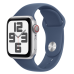 Watch SE (2024) v3, GPS, 40mm Aluminium Silver cu Denim Sport Band - S/M 