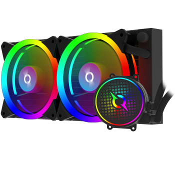 Cooler procesor Aqirys CPU Cooler Aquarius 240 AIO Black ARGB AQRYS_AQUARIUS240B