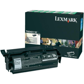 Cartus Toner Lexmark T654X11E Black Extra High Yield Return Program 36000 pagini for T654, T654DN, T654DTN, T654N, T656DNE