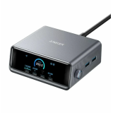 Alimentator retea Anker, Prime, 250W, PowerIQ 4.0, 4 x USB-C, 2 x USB-A, afisaj LCD 2.26 inch, argintiu, 