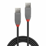 Cablu Lindy 0.5m USB 2.0 Type A, Anthra LY-36691