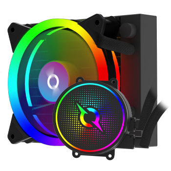 Cooler procesor Aqirys CPU Cooler Aquarius 120 AIO Black ARGB AQRYS_AQUARIUS120B