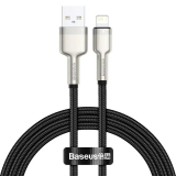 Cablu Baseus Cafule USB-Lighting, negru CALJK-A01