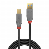 Cablu Lindy 5m USB 3.0 Typ A to B, Anthr LY-36744
