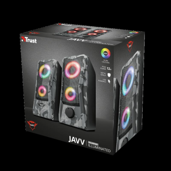 Boxe Trust GXT 606 Javv RGB, 12W, negru