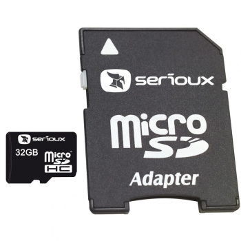 Card Memorie MicroSDHC Serioux 32GB Clasa 10 + adaptor SD SFTF32AC10