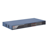 Switch 16 porturi PoE 100Mbps, 2 port uplink Gigabit, SMART Management - HIKVISION DS-3E1318P-EI