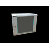 Rack 9U 600x600, montare pe perete, usa din sticla, panouri laterale detasabile si securizate, dezasamblat, culoare gri RAL 7035, DATEUP MP.6609.9000 