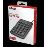Tastatura Trust numerica Xalax cu fir, n TR-22221