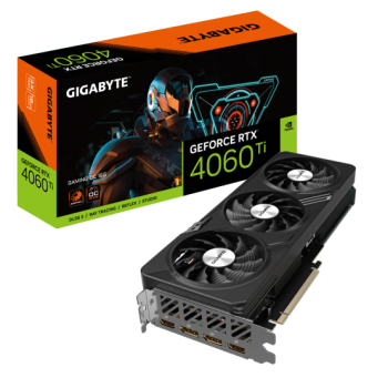Placa video Gigabyte VGA GB GeForce RTX 4060TI GAMING OC GV-N406TGAMING OC-16GD 