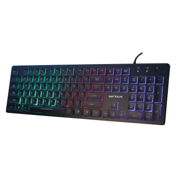 KB SERIOUX 9500I BLACK, ILUMINATA, USB