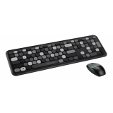 Kit Tastatura-Mouse KIT SERIOUX WIRELESS COLOURFUL 9920BK SRX9920BK