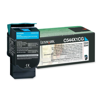 Lexmark RET. PROGR. TONER CARTR. CYAN/CYAN 4K PGS F/ C544/ X544 C544X1CG