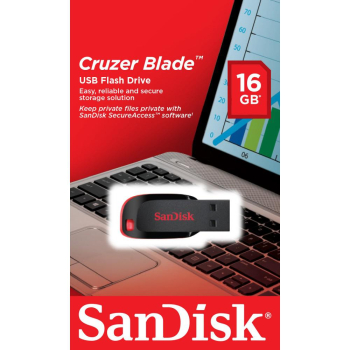 Stick USB SanDisk USB STICK 16GB CRUZER BLADE/BLISTER VERSION USB2.0 SDCZ50-016G-B35