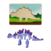 MomKi PUZZLE DIN LEMN STEGOZAUR, 8 PIESE MK79372