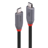 Cablu Lindy 0.8m USB4 Type C 40Gbps Anth LY-36956