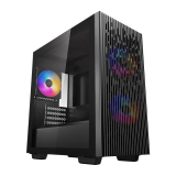 CARCASA DEEPCOOL MATREXX 40 3FS, Mini Tower M-ATX, fara sursa, sticla securizata, 3 x fan, USB 2.0 x 1, USB 3.0 x 1, Jack 3.5mm x 1, mesh pt. filtrare praf, DP-MATX-MATREXX40-3FS (timbru verde 0.24 